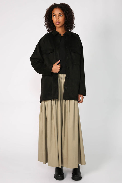 onward shacket / black
