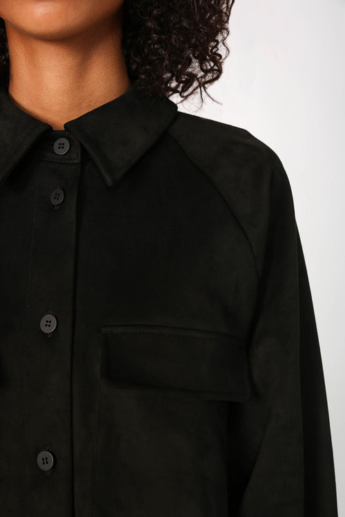 onward shacket / black