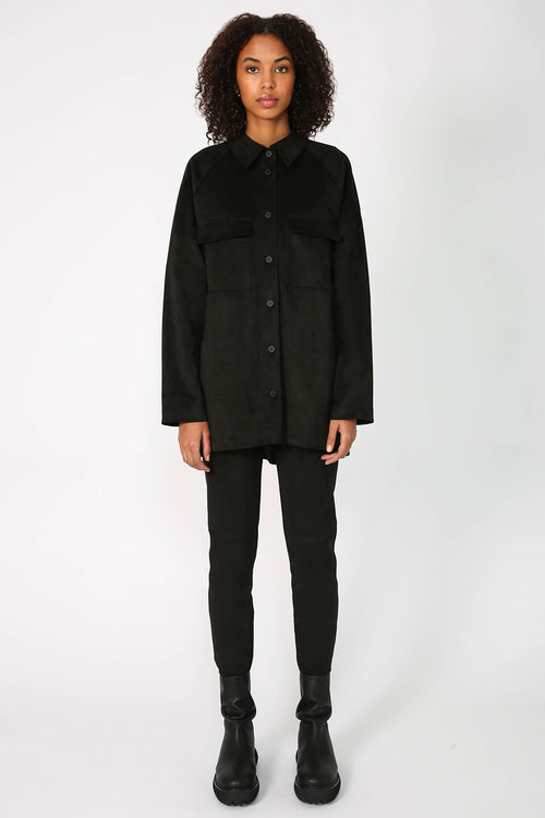 onward shacket / black