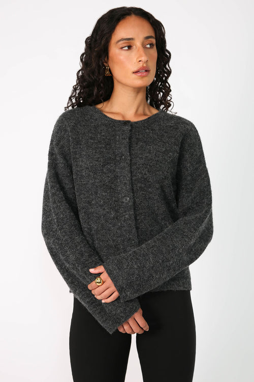phase cardi / charcoal marle