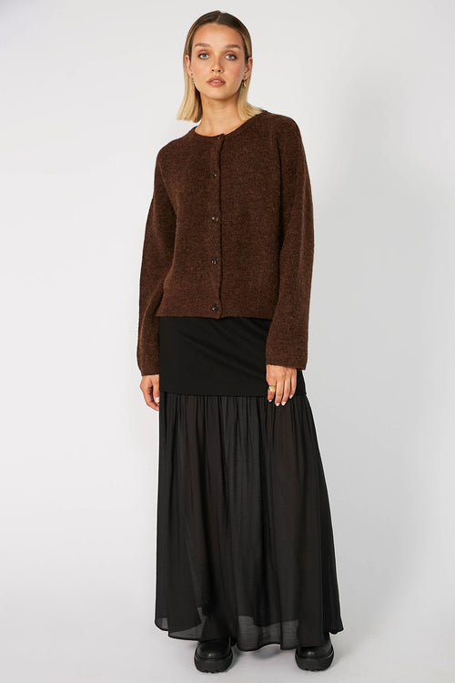 phase cardi / chocolate brown