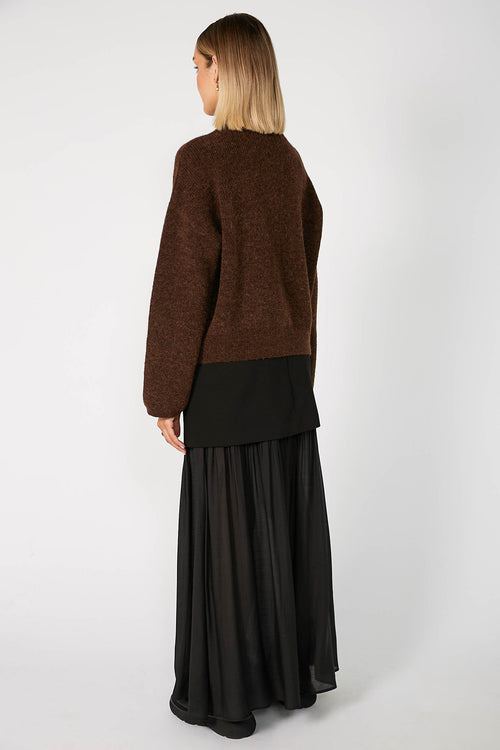 phase cardi / chocolate brown