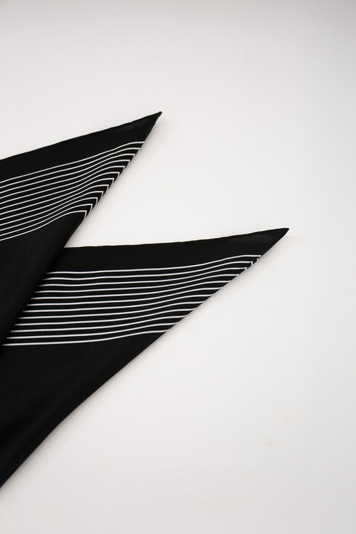 pillar logo scarf / black|white