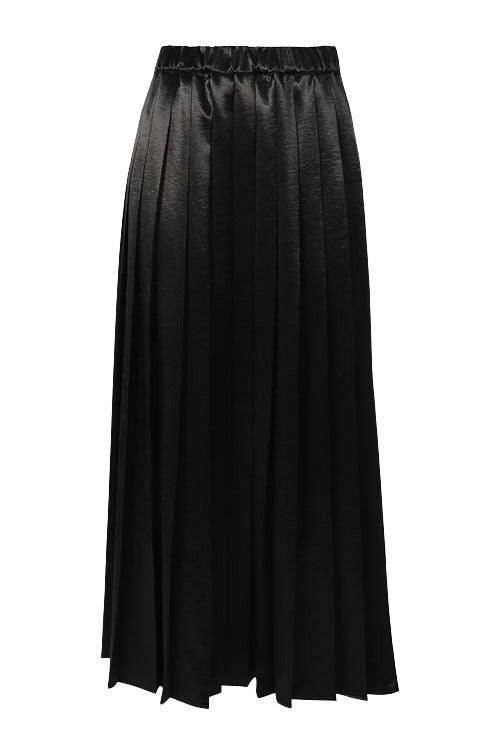 pleating skirt / black