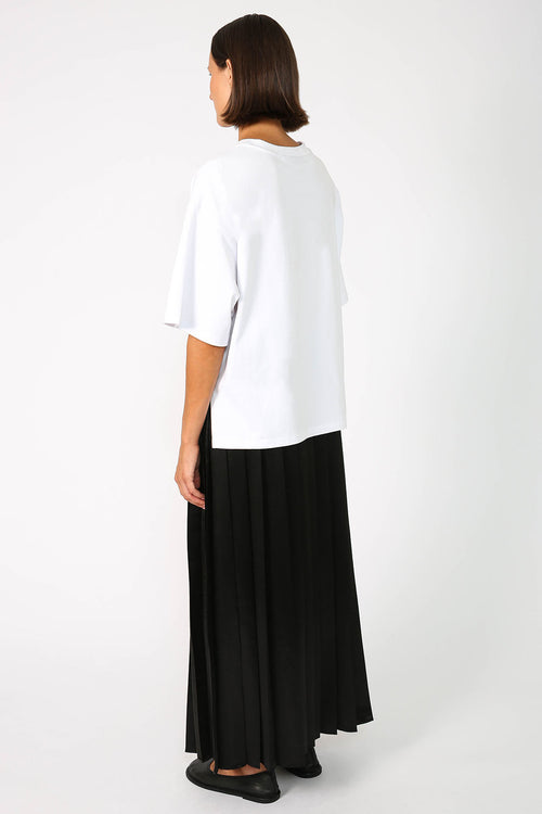 pleating skirt / black