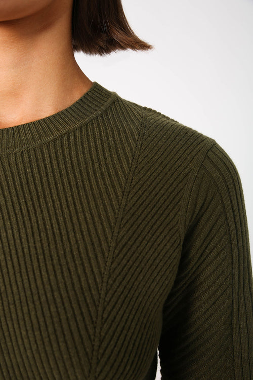 point sweater / khaki