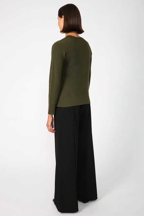 point sweater / khaki