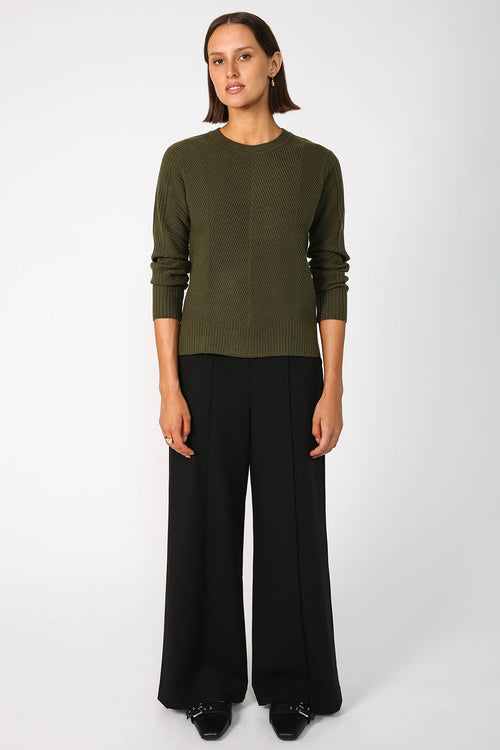 point sweater / khaki