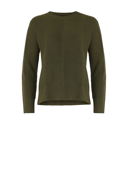 point sweater / khaki