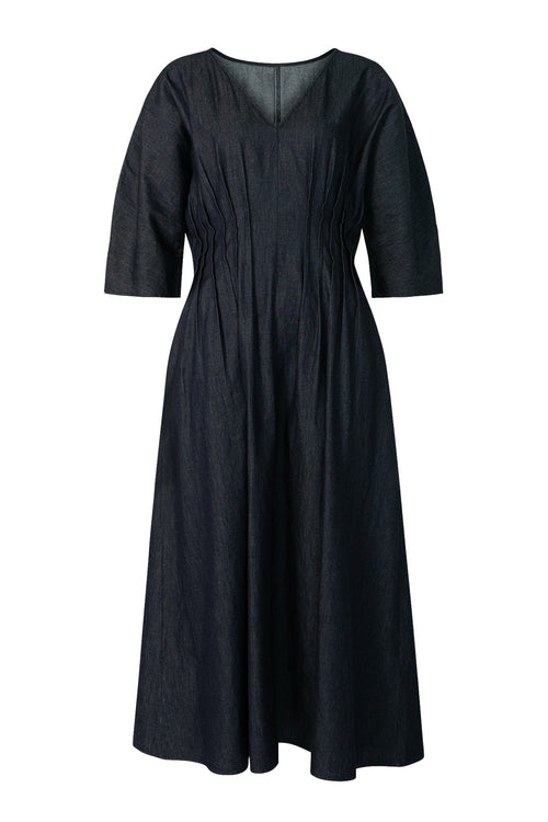 ravine midi dress / dark indigo