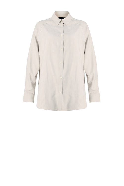 roam shirt / parchment beige