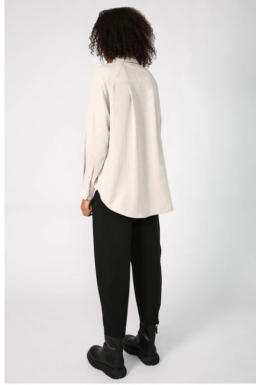 roam shirt / parchment beige