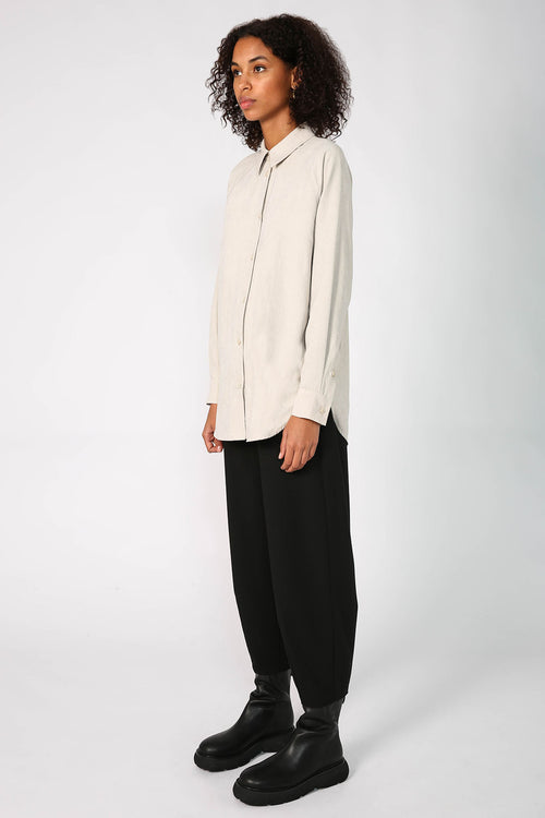 roam shirt / parchment beige
