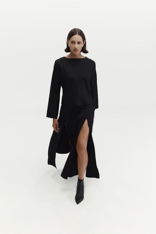 scenario top / black