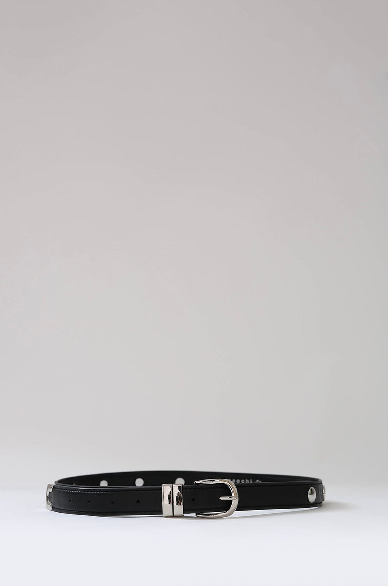 stud belt / black|silver | m o o c h i
