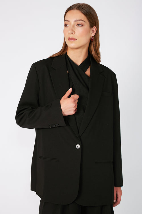 tabard blazer / black