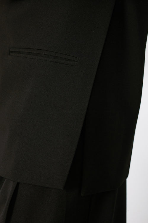tabard blazer / black
