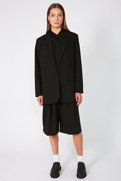 tabard blazer / black