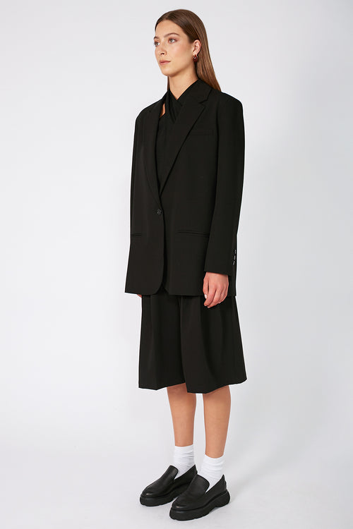 tabard blazer / black
