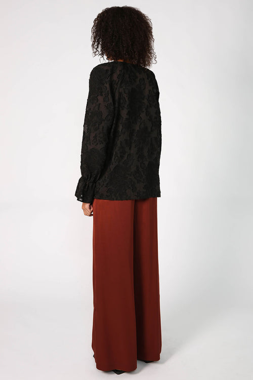 toast pant / mahogany brown