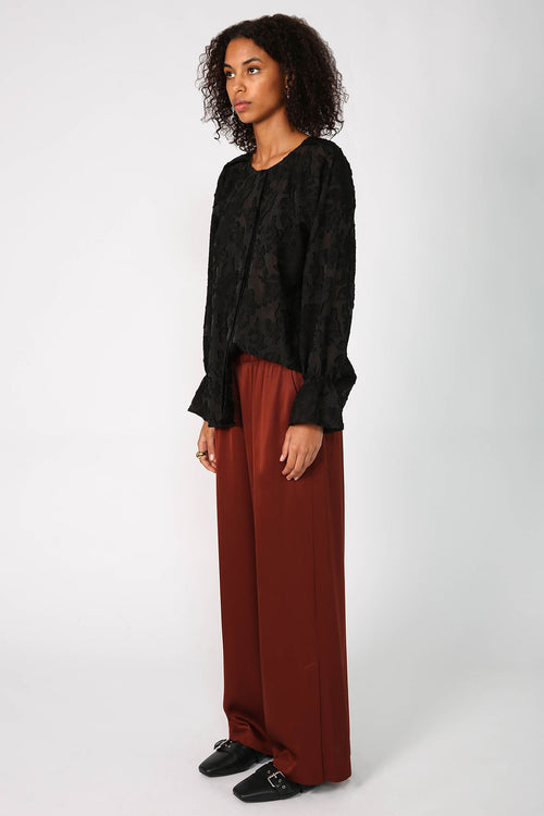 toast pant / mahogany brown