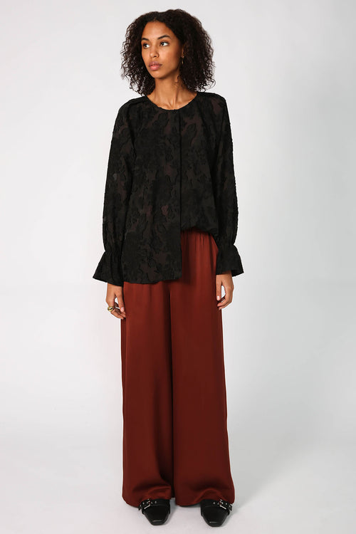 toast pant / mahogany brown