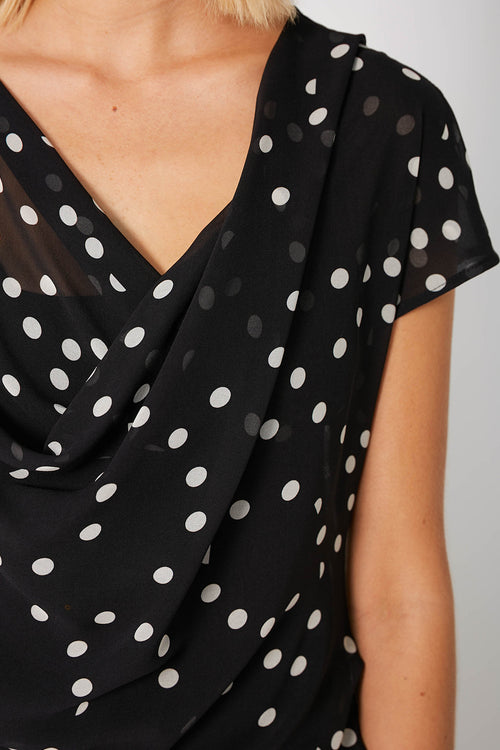 torrent dress / black|white polka dot