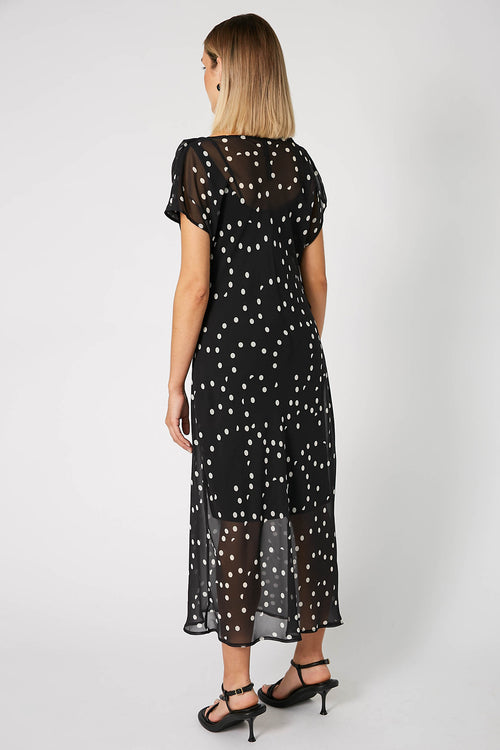 torrent dress / black|white polka dot