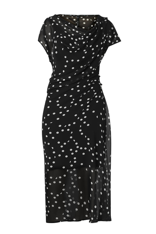 torrent dress / black|white polka dot