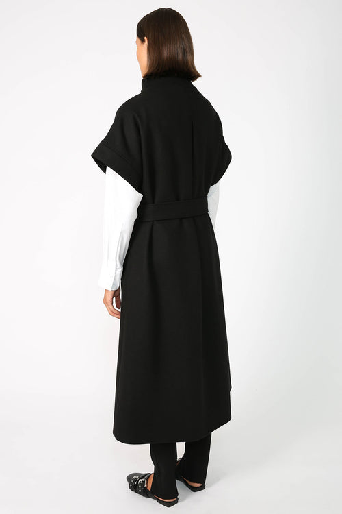 tunnelled coat / black