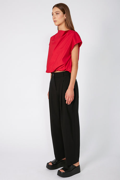twisted tee / chilli red