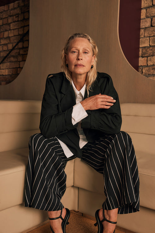 superglow pant / black|white stripe
