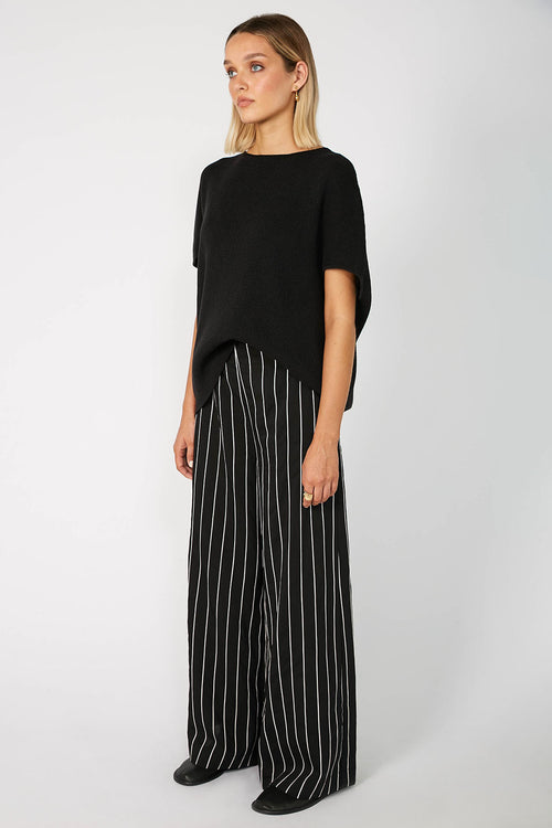 superglow pant / black|white stripe