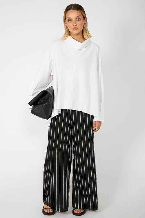 superglow pant / black|white stripe