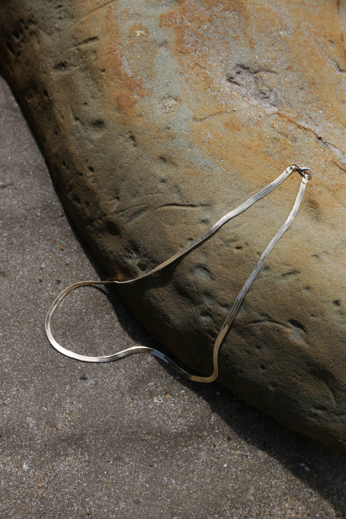 oblate necklace / silver