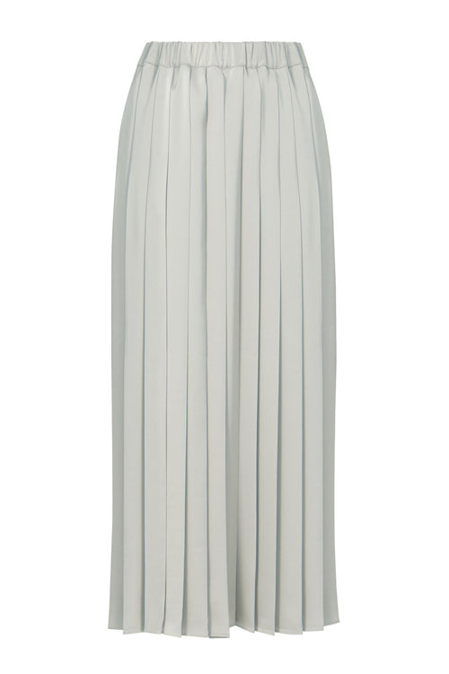 pleating skirt / pale mineral green