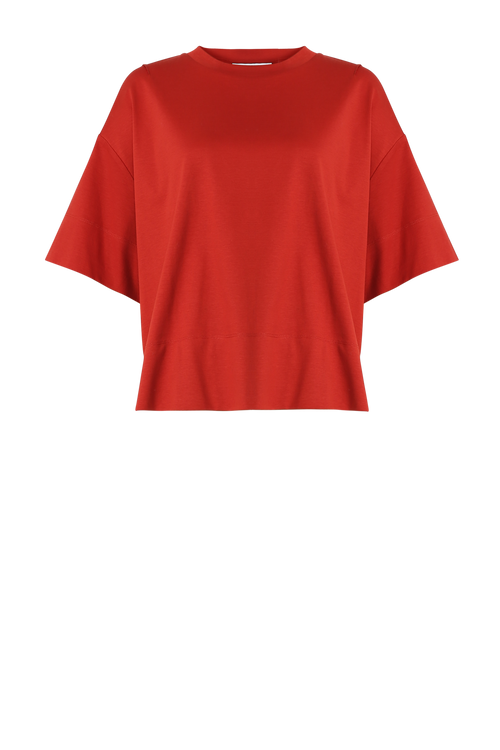 boxed tee / burnt ochre
