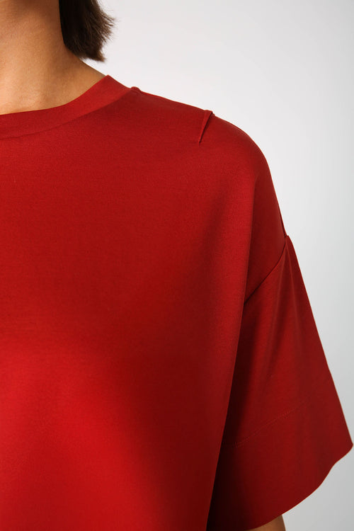 boxed tee / burnt ochre