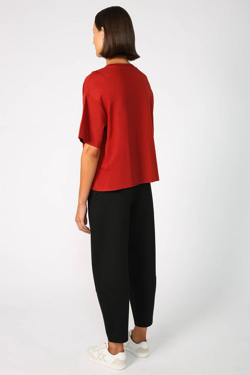 boxed tee / burnt ochre