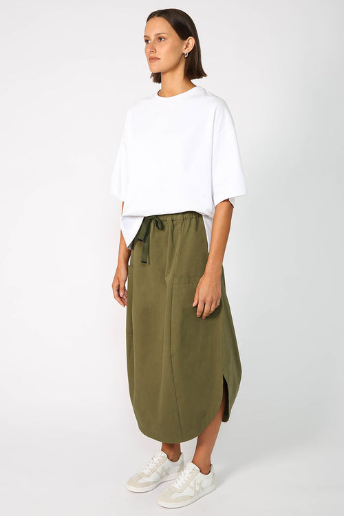 encase skirt / khaki