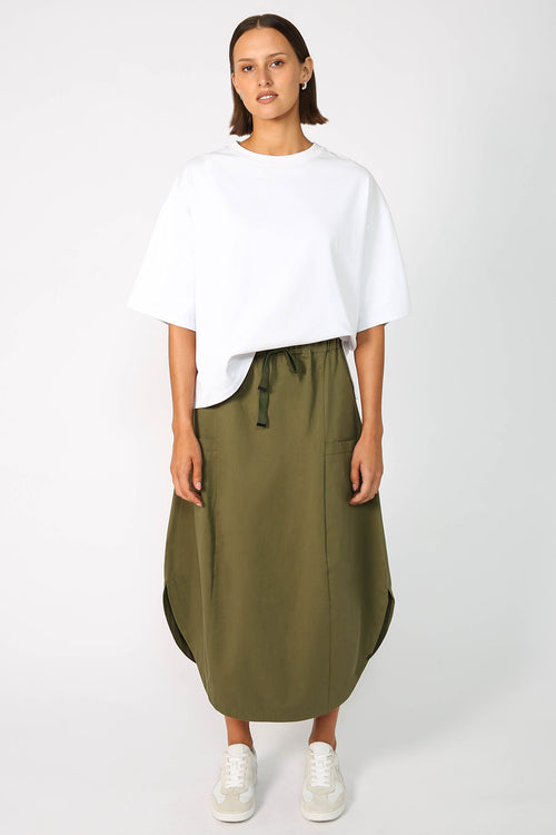 encase skirt / khaki