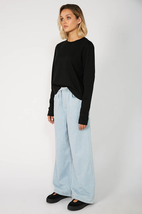 ramble jean / faded blue denim