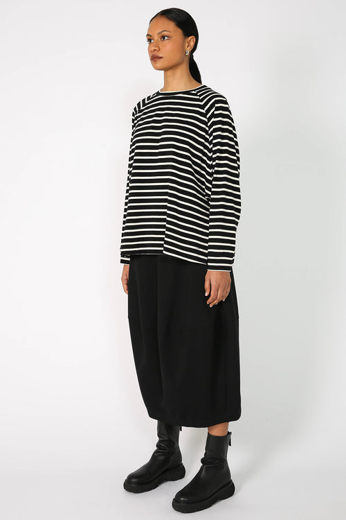 stand sweat / black|cream stripe