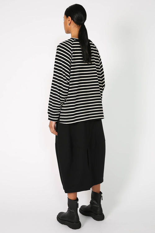 stand sweat / black|cream stripe