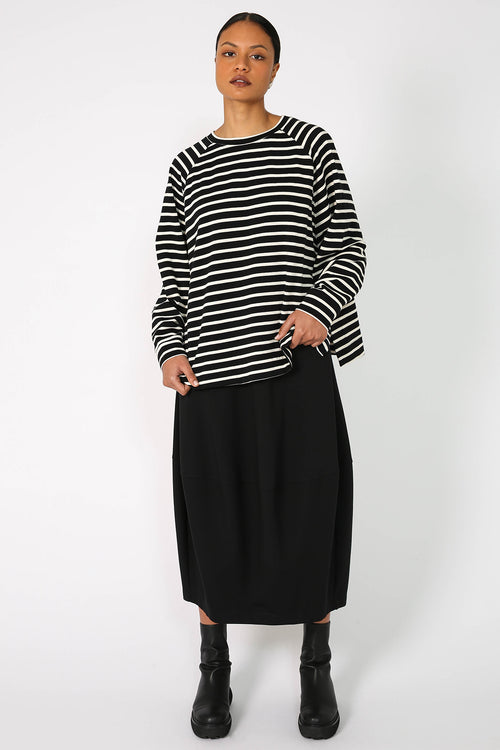 stand sweat / black|cream stripe