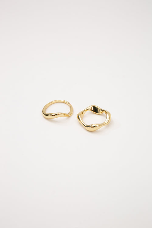 spate ring set / gold