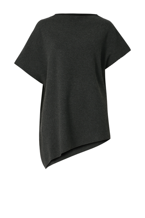 vent vest / charcoal marle