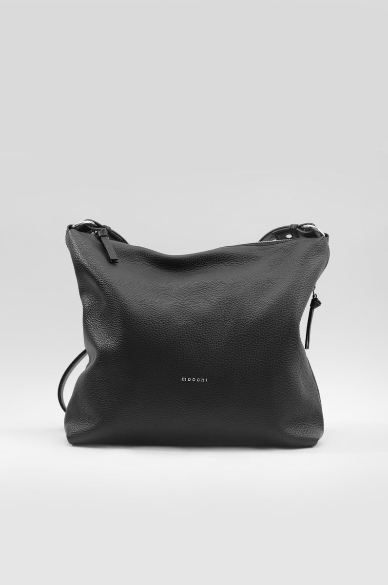 porter bag black silver m o o c h i