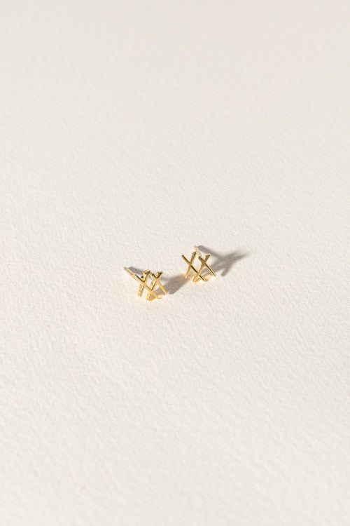 xx earrings / gold