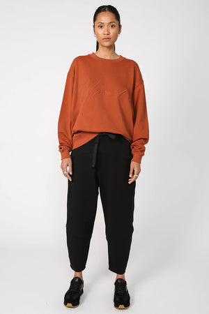 ultimate set sweat / dark tan